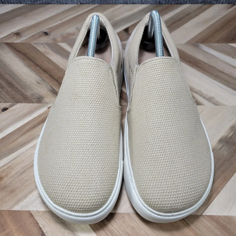 Birkenstock Oswego Canvas Suede Sandcastle Beige Slip On Mens 9 EU 42 Sneakers